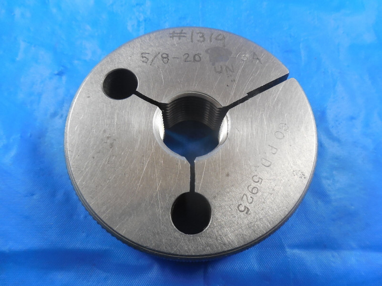5/8 20 UN 3A THREAD RING GAGE .625 GO ONLY P.D. = .5925 QUALITY REGAL 5/8-20