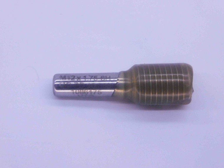 M12 X 1.75 6H METRIC VERMONT THREAD PLUG GAGE 12 GO ONLY P.D. = 10.863 CHECK - NG0325BU