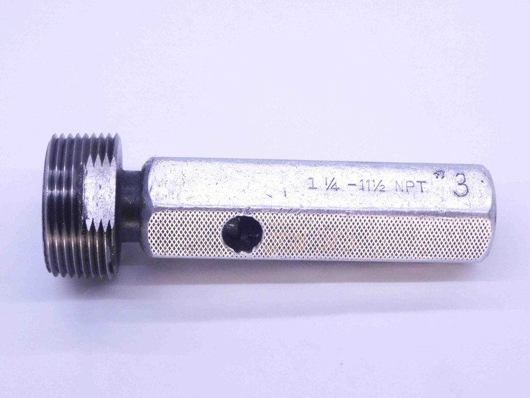 1 1/4 11 1/2 NPT L1 PIPE THREAD PLUG GAGE 1.25 1.250 1.2500 N.P.T. NATIONAL - NG0401BU