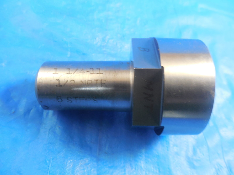 1 1/4 11 1/2 NPTF 6 STEP PIPE THREAD PLUG GAGE 1.25 N.P.T.F. 1 1/4-11 1/2 TOOLS