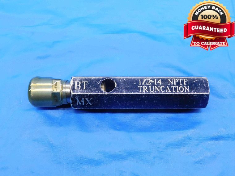 1/2 14 NPTF 6 STEP PIPE THREAD PLUG GAGE .5 .50 .500 .5000 N.P.T.F. CREST CHECK - NG0469BU