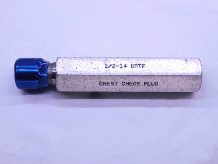 1/2 14 NPTF 6 STEP PIPE THREAD PLUG GAGE .5 .50 .500 .5000 N.P.T.F. CREST CHECK - NG0469BU