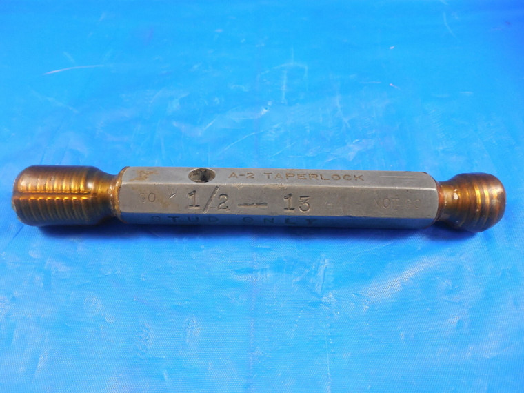 1/2 13 STUD THREAD PLUG GAGE .5 GO NO GO P.D.'S = .44945 & .45000 INSPECTION