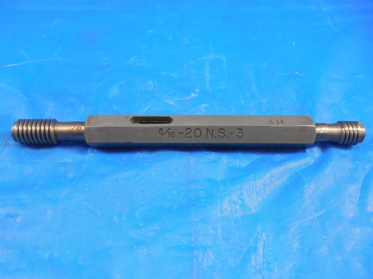 5/16 20 NS 3 THREAD PLUG GAGE .3125 GO NO GO P.D.'S = .2800 & .2826 QUALITY TOOL