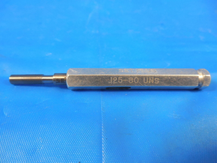 5 80 UNS 2A OR 3A SET THREAD PLUG GAGE #5 .125 GO ONLY P.D. = .1169 INSPECTION