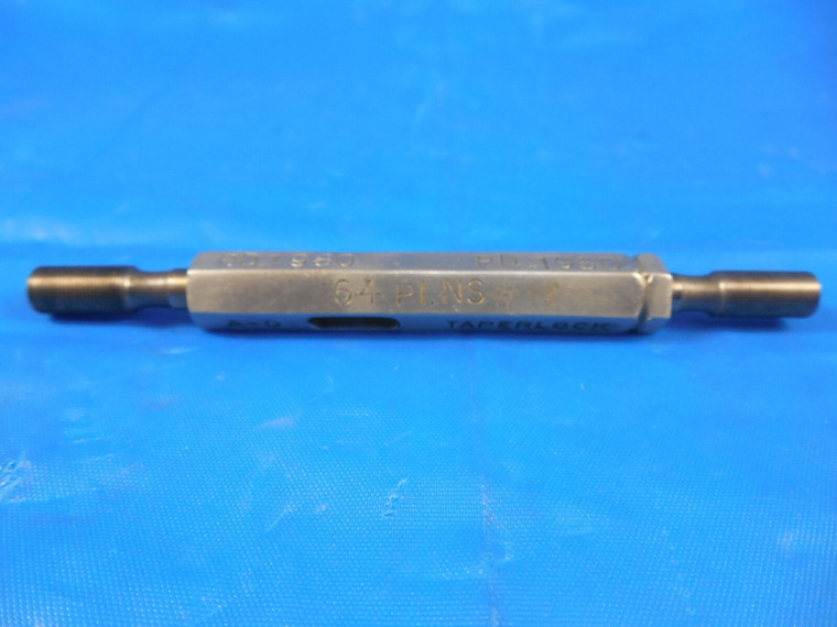 .208 64 PI NS SET THREAD PLUG GAGE 0.208 GO NO GO P.D.'S = .1980 & .1960 QUALITY