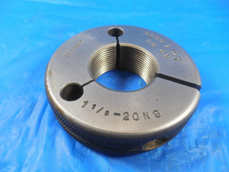 1 1/8 20 NS THREAD RING GAGE 1.125 NO GO ONLY P.D. = 1.0836 INSPECTION TOOL