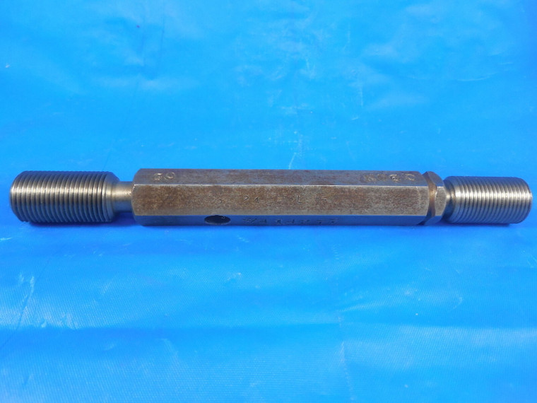 1/2 24 LEFT HAND THREAD PLUG GAGE .5 GO NO GO PD'S = .4729 & .4765 L.H. TOOL