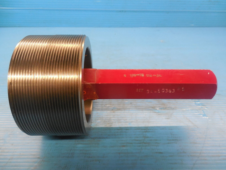 4 1/8 12 UN 3A SET THREAD PLUG GAGE 4.125 NO GO ONLY P.D. = 4.0660 INSPECTION