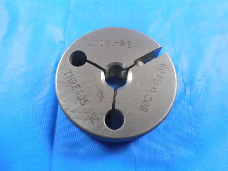 M10 X 1.0 6g SPECIAL METRIC THREAD RING GAGE 10.0 GO ONLY P.D. = 9.208 TOOLS