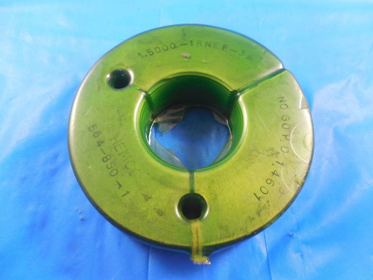 1 1/2 13 NEF 3A THREAD RING GAGE 1.5 NO GO ONLY P.D. = 1.4601 NEF-3A QUALITY