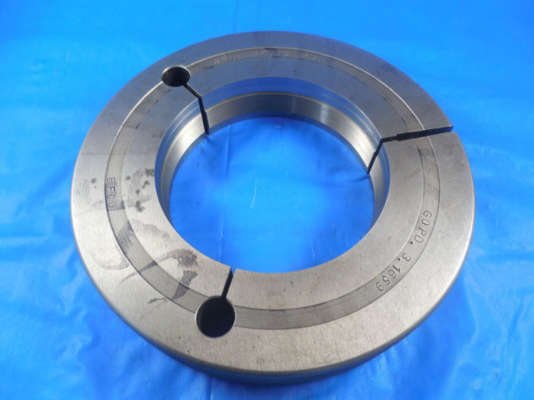 3 3/16 32 UNS 2A THREAD RING GAGE 3.1875 GO ONLY P.D. = 3.1659 INSPECTION UNS-2A