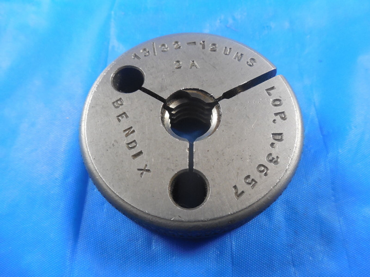 13/32 12 UNS 2A THREAD RING GAGE .40625 NO GO ONLY P.D. = .3657 QUALITY UNS-2A