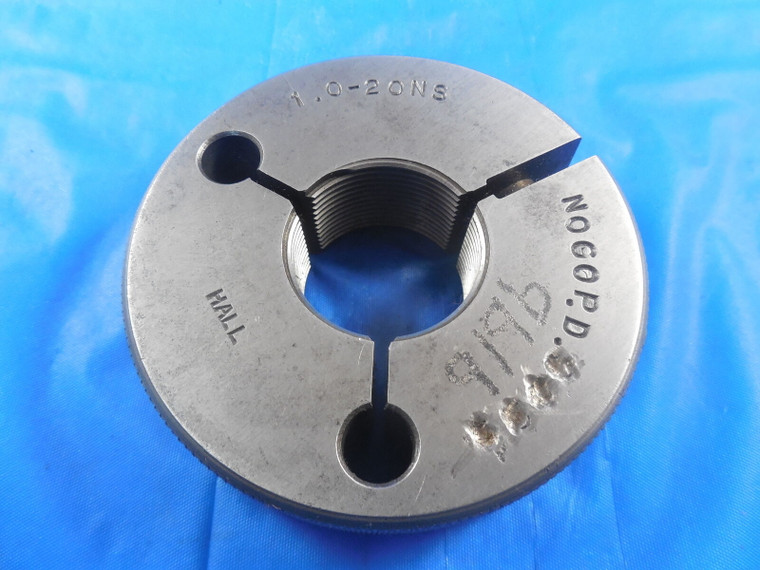 1" 20 NS THREAD RING GAGE 1.0 NO GO ONLY P.D. = .9616 QUALITY INSPECTION 1.0-20