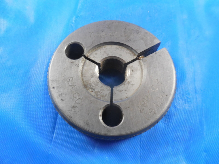 7/16 40 NS 3 THREAD RING GAGE .4375 NO GO ONLY P.D. = .4187 TOOL 7/16-40 NS-3