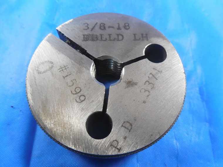 3/8 18 DOUBLE LEAD LEFT HAND THREAD RING GAGE .375 GO ONLY P.D. = .3371 L.H.