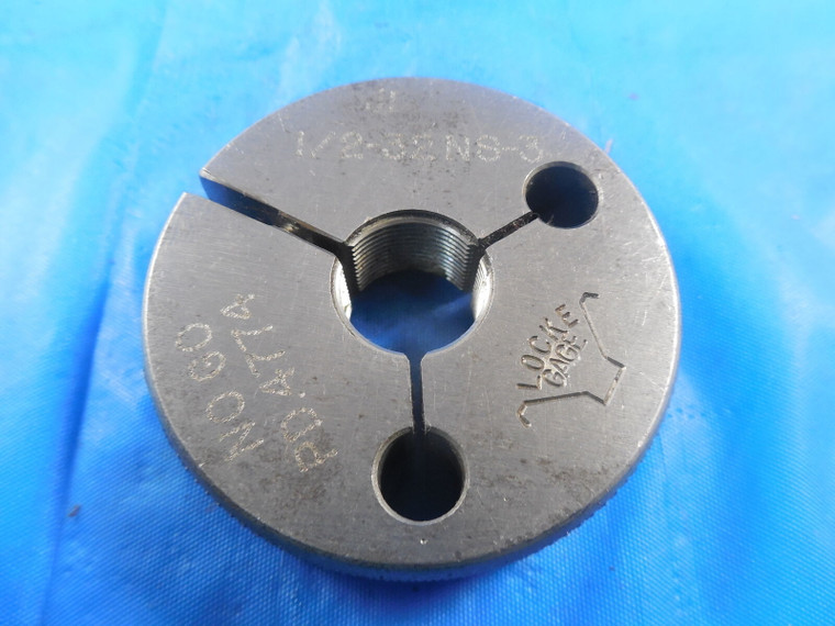 1/2 32 NS 3 THREAD RING GAGE .5 NO GO ONLY P.D. = .4774 QUALITY 1/2-32 NS-3