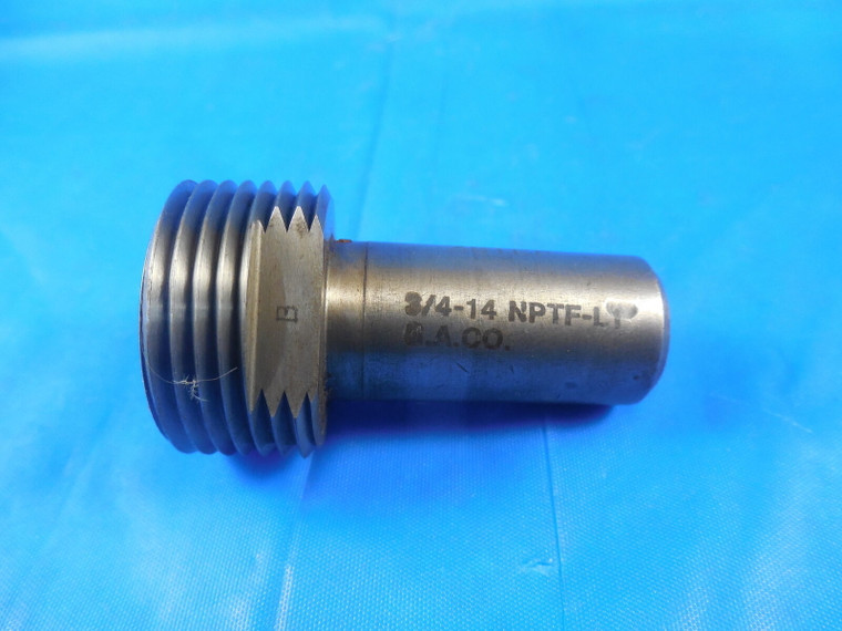 3/4 14 NPTF L1 PIPE THREAD PLUG GAGE .750 N.P.T.F. L-1 3 STEP QUALITY INSPECTION