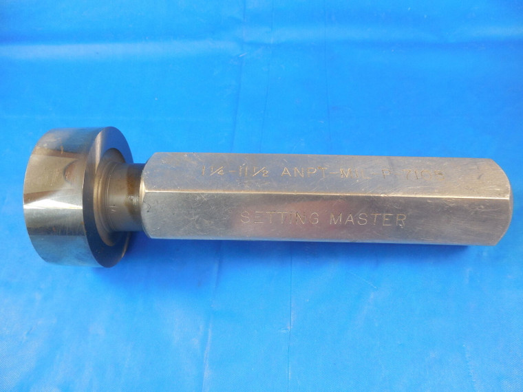 1 1/4 11 1/2 ANPT SETTING MASTER PIPE THREAD PLUG GAGE 1.25 11.50 A.N.P.T. TOOLS