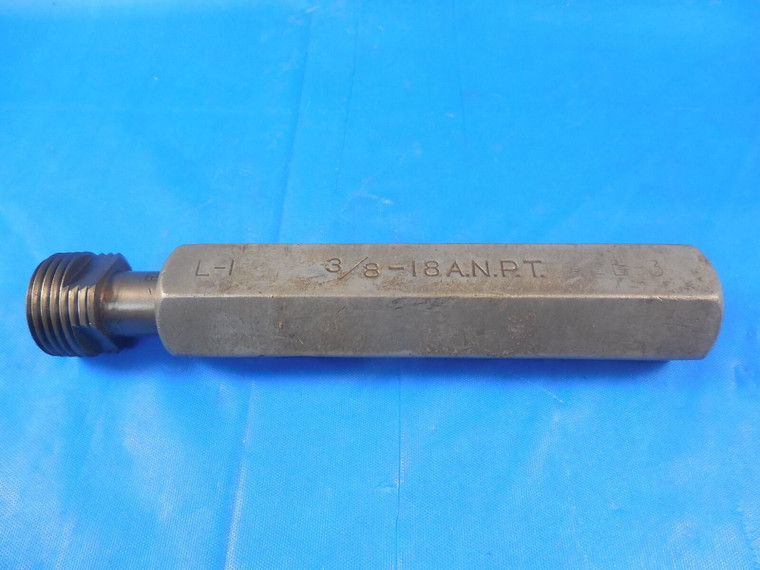 3/8 18 ANPT L1 3 STEP PIPE THREAD PLUG GAGE .375 A.N.P.T. QUALITY INSPECTION