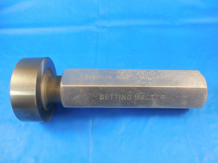 1 1/2 11 1/2 ANPT SETTING MASTER PIPE THREAD PLUG GAGE 1.50 11.50 INSPECTION