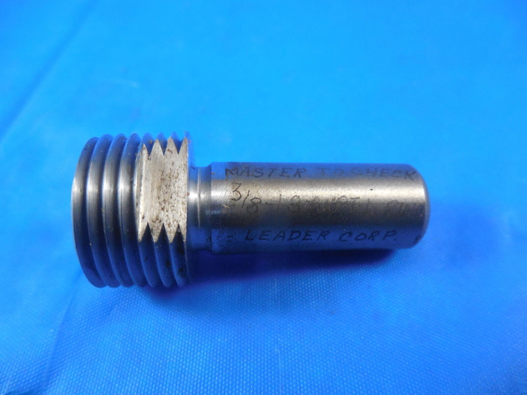 3/8 18 ANPT L1 PIPE THREAD PLUG GAGE MASTER TO CHECK RING L-1 .375 A.N.P.T.