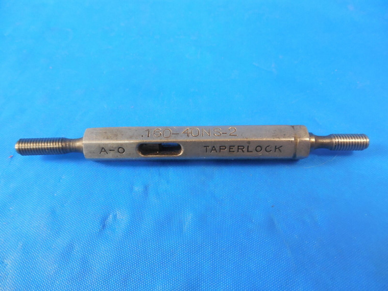 .160 40 NS 2 THREAD PLUG GAGE 0.160 GO NO GO P.D.'S = .1438 & .1462 INSPECTION