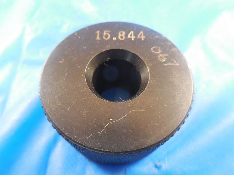 15.844 MM METRIC SMOOTH PLAIN BORE RING GAGE 16 - .156 UNDERSIZE 5/8 QUALITY