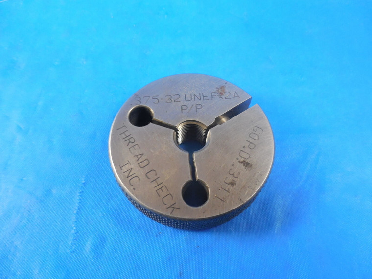 3/8 32 UNEF 2A PREPLATE THREAD RING GAGE .375 GO ONLY P.D. = .3511 TOOL UNEF-2A