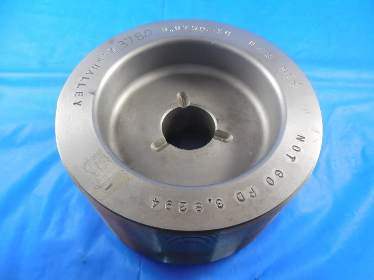 3 7/8 16 N 3 SET THREAD PLUG GAGE 3.875 NO GO ONLY P.D. = 3.8294 3 7/8-16 N-3