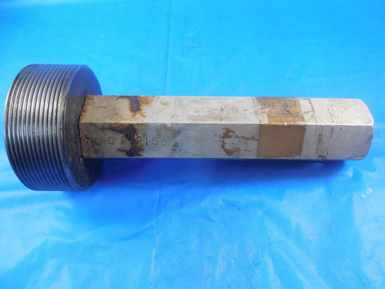 2 1/4 16 N 2 THREAD PLUG GAGE 2.25 NO GO ONLY P.D. = 2.2156 QUALITY INSPECTION