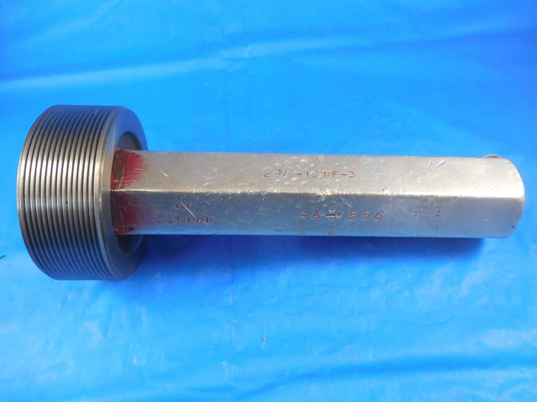 2 5/8 16 NF 3 THREAD PLUG GAGE 2.625 GO ONLY P.D. = 2.5844 INSPECTION TOOLS