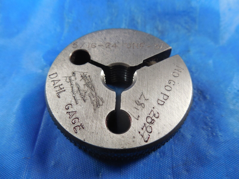 5/16 24 UNF 3A THREAD RING GAGE .3125 NO GO ONLY P.D. = .2817 QUALITY INSPECTION