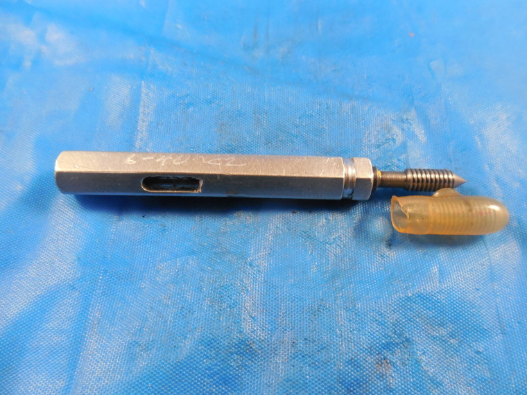 6 40 NC 2 THREAD PLUG GAGE #6 .138 NO GO ONLY P.D. = .1242 QUALITY INSPECTION