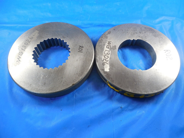 INVO 27T 16/32 DP GO NO GO SPLINE RING GAGE SET 45 DEGREE PA QUALITY INSPECTION