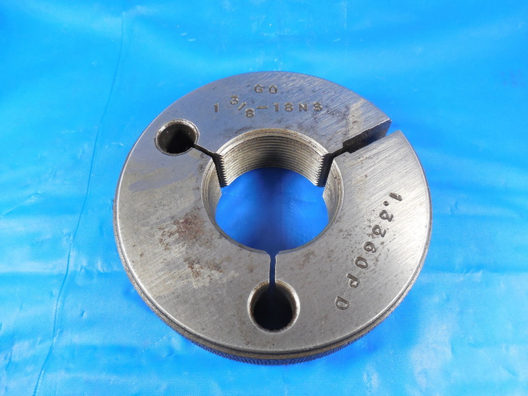 1 3/8 18 NS THREAD RING GAGE 1.375 GO ONLY P.D. = 1.3360 QUALITY INSPECTION TOOL