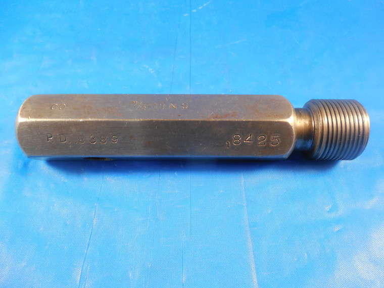 7/8 18 NS 3 THREAD PLUG GAGE .875 NO GO ONLY P.D. = .8425 QUALITY INSPECTION