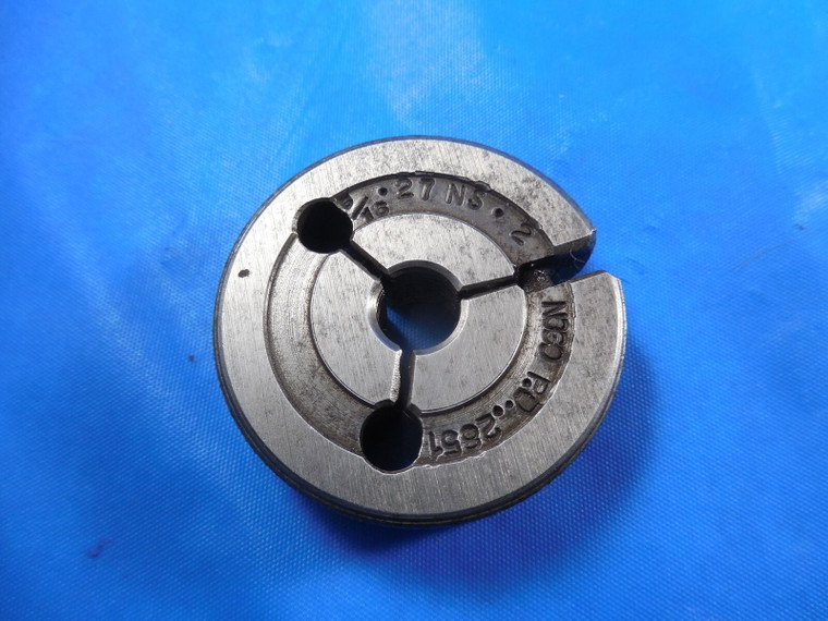 5/16 27 NS 2 THREAD RING GAGE .3125 NO GO ONLY P.D. = .2851 QUALITY INSPECTION