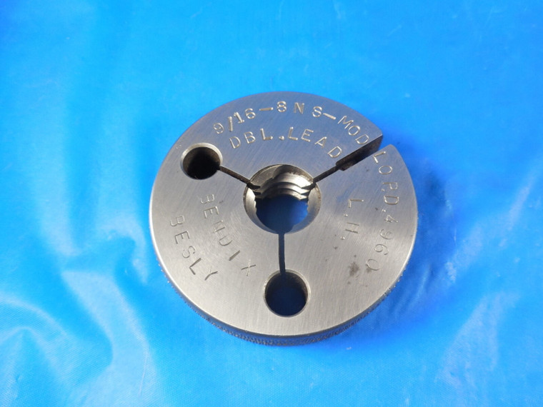 9/16 8 NS MODIFIED DBL. LEAD THREAD RING GAGE .5625 NO GO ONLY P.D. = .4960 TOOL