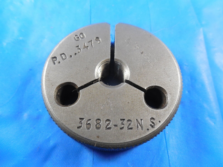 .3682 32 NS THREAD RING GAGE GO ONLY P.D. = .3479 QUALITY INSPECTION TOOLS
