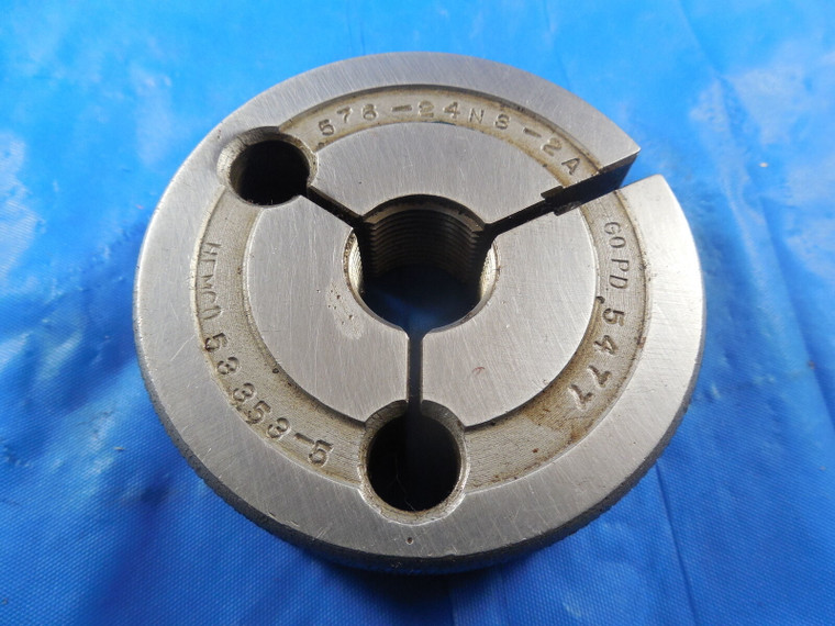.578 24 NS 2A THREAD RING GAGE 0.578 GO ONLY P.D. = .5477 QUALITY INSPECTION