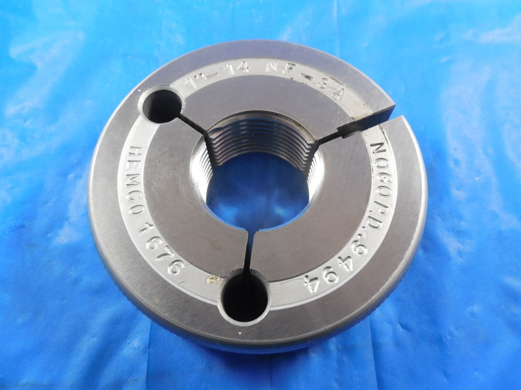 1" 14 NF 3A THREAD RING GAGE 1.0 NO GO ONLY P.D. = .9494 1-14 NF-3A INSPECTION