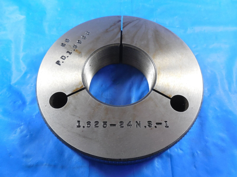 1 5/8 24 NS 1 THREAD RING GAGE 1.625 GO ONLY P.D. = 1.5966 TOOL 1 5/8-24 NS-1