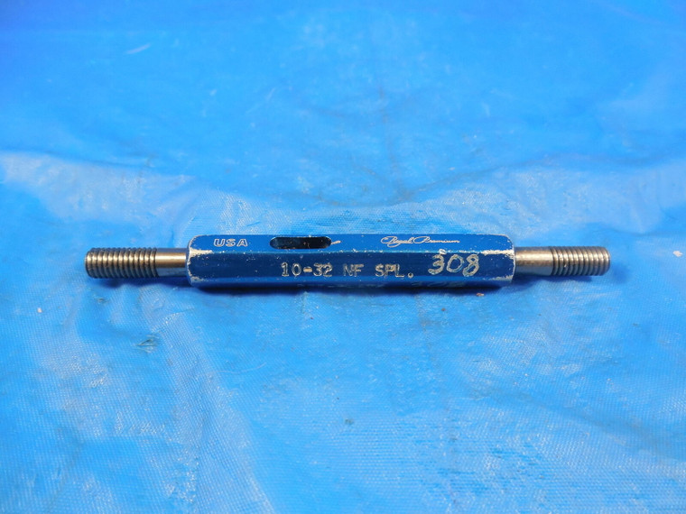 10 32 NF SPECIAL PREPLATE THREAD PLUG GAGE #10 .190 GO NO GO P.D.'S= .1725 .1764