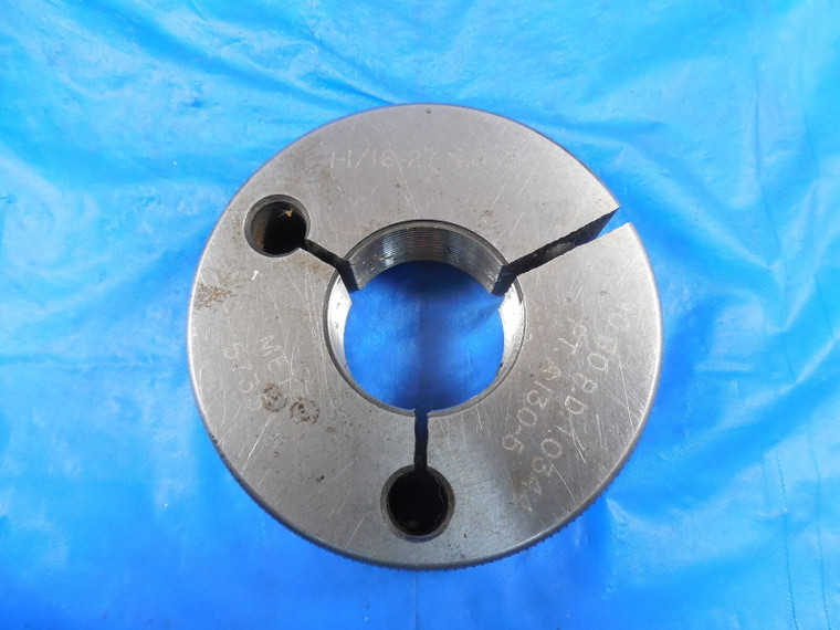1 1/16 27 NS 3 THREAD RING GAGE 1.0625 NO GO ONLY P.D. = 1.0344 TOOL 1 1-16-27