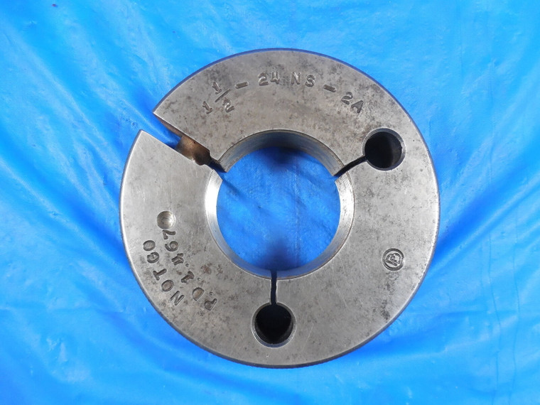 1 1/2 24 NS 2A THREAD RING GAGE 1.5  GO ONLY P.D. = 1.4672 TOOL 1 1/2-24 TOOLS