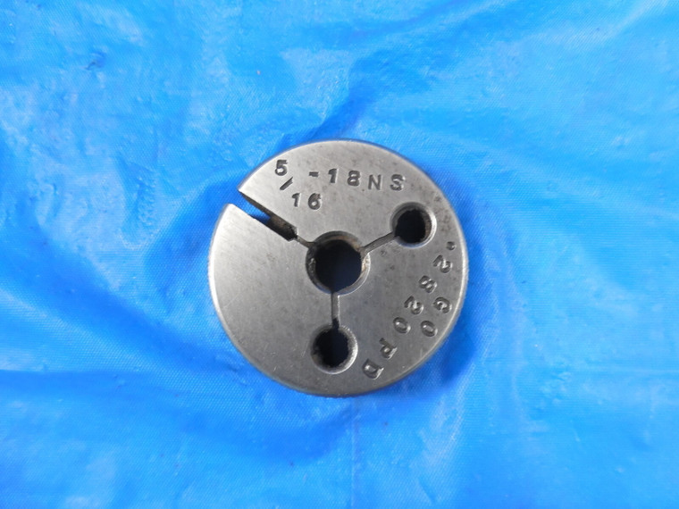 5/16 18 NS SPECIAL THREAD RING GAGE .3125 GO ONLY P.D. = .2820 INSPECTION UNS