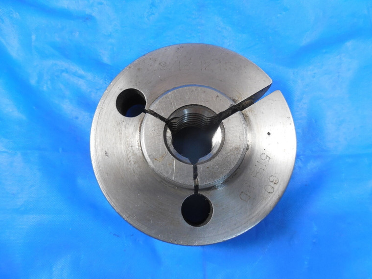 9/16 12 NS THREAD RING GAGE .5625 GO ONLY P.D. = .5118 INSPECTION TOOL 9/16-12