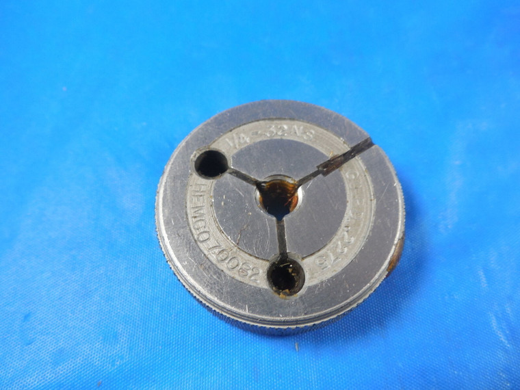 1/4 32 NS THREAD RING GAGE .250 GO ONLY P.D. = .2275 1/4-32 QUALITY INSPECTION