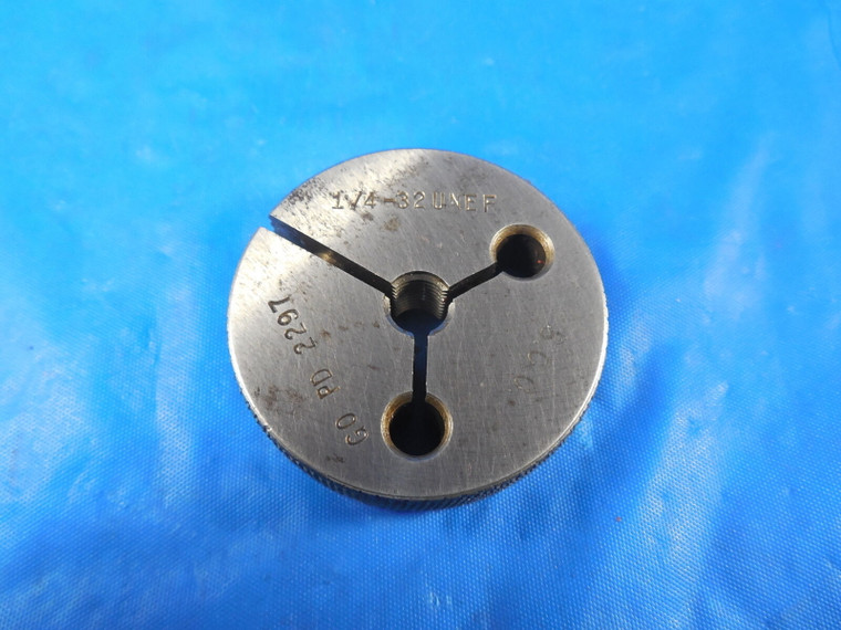 1/4 32 UNEF 3A THREAD RING GAGE .250 GO ONLY P.D. = .2297 1/4-32 UNEF-3A QUALITY
